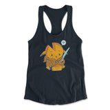 Baby Gouda Womens Racerback Tank in Midnight Navy color