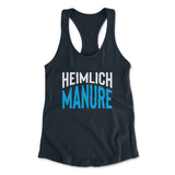 Heimlich Manure Womens Racerback Tank in Midnight Navy color