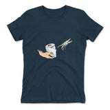 Creation Of Adam - Toilet Paper Womens T-Shirt in Midnight Navy color