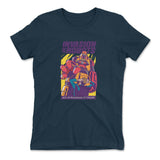 Invasion Of The Robots Womens T-Shirt in Midnight Navy color