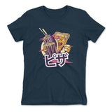 Pizza Kong Womens T-Shirt in Midnight Navy color