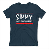 Simmy Kantstandyourbitz Womens T-Shirt in Midnight Navy color