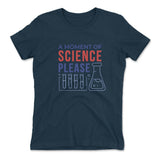 A Moment Of Science Please Womens T-Shirt in Midnight Navy color