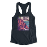 Coast Malone Womens Racerback Tank in Midnight Navy color