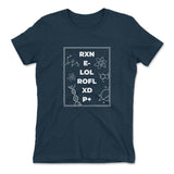 Scientific Verbal Expression Womens T-Shirt in Midnight Navy color