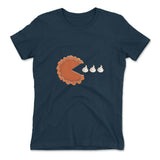 Pie Eating Cream Womens T-Shirt in Midnight Navy color