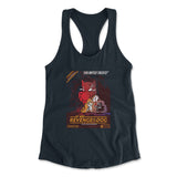 Cat Wars - Revenge Of The Dog Womens Racerback Tank in Midnight Navy color