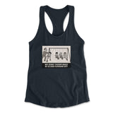 Why Science Teachers Should Not Be Given Playground Duty Womens Racerback Tank in Midnight Navy color