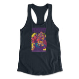 Invasion Of The Robots Womens Racerback Tank in Midnight Navy color
