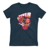 Power Loops Womens T-Shirt in Midnight Navy color