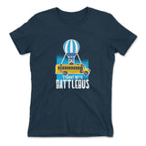 Straight Outta Battle Bus Womens T-Shirt in Midnight Navy color