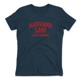Harvard Law, Just Kidding Womens T-Shirt in Midnight Navy color