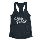 Diddy Doodat Womens Racerback Tank in Midnight Navy color