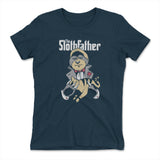 The Slothfather Womens T-Shirt in Midnight Navy color