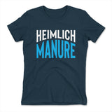 Heimlich Manure Womens T-Shirt in Midnight Navy color