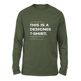 Designer Tshirt Men/Unisex Drop Shoulder Sweatshirt in Military Green color