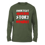 Shortest Horror Story - Monday Men/Unisex Drop Shoulder Sweatshirt in Military Green color