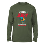Little Jerry Men/Unisex Drop Shoulder Sweatshirt in Military Green color