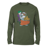 Iam Bearman Men/Unisex Drop Shoulder Sweatshirt in Military Green color