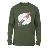 Creation Of Adam - Motorcycle Men/Unisex Drop Shoulder Sweatshirt in Military Green color