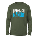 Heimlich Manure Men/Unisex Drop Shoulder Sweatshirt in Military Green color