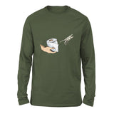 Creation Of Adam - Toilet Paper Men/Unisex Drop Shoulder Sweatshirt in Military Green color