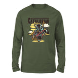 The Catalorian Men/Unisex Drop Shoulder Sweatshirt in Military Green color