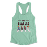 The Beagles Womens Racerback Tank in Mint color