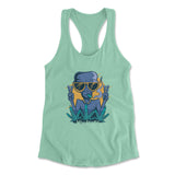 Alien Joint Womens Racerback Tank in Mint color
