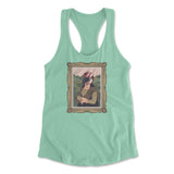 Monalisa Helmet Womens Racerback Tank in Mint color