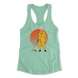 Kill Bill Mrs.santa Womens Racerback Tank in Mint color