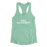 Gal Godonut Womens Racerback Tank in Mint color