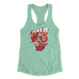 Power Loops Womens Racerback Tank in Mint color