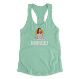 He's A Transponster Womens Racerback Tank in Mint color