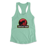 Jurassic Bank Womens Racerback Tank in Mint color