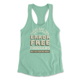 How Many Ways To Write Error Free Programs Womens Racerback Tank in Mint color