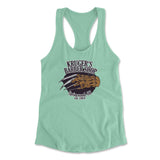 Krugers Barbershop Womens Racerback Tank in Mint color