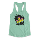 WASD Keyboard For Gamers Womens Racerback Tank in Mint color