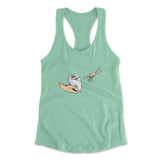 Creation Of Adam - Toilet Paper Womens Racerback Tank in Mint color