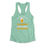 24 Hours In A Day, 24 Beers In A Case. Coincidence Womens Racerback Tank in Mint color
