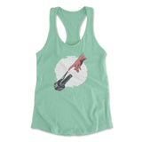 Creation Of Adam - Motorcycle Womens Racerback Tank in Mint color