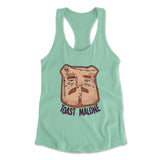 Toast Malone Womens Racerback Tank in Mint color