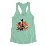 Baked Pumpkin Womens Racerback Tank in Mint color