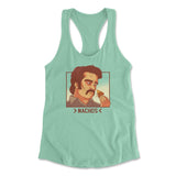 Nachos Drug Lord Womens Racerback Tank in Mint color