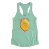I Believe In Science Womens Racerback Tank in Mint color