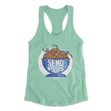 Send Noods Womens Racerback Tank in Mint color