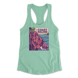 Coast Malone Womens Racerback Tank in Mint color