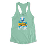 Straight Outta Battle Bus Womens Racerback Tank in Mint color