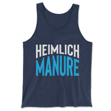 Heimlich Manure Men/Unisex Tank in Navy color