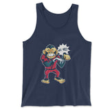 Dancing Monkey Jackson Men/Unisex Tank in Navy color